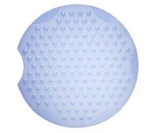 RIDDER Tecno Ice Tapis de Douche 100% Caoutchouc synthétique (TPE = élastomère thermoplastique), Bleu Transparent, env. à 55 cm