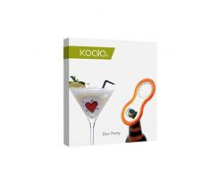 koala Set vis et ouvre Champagne et identificateurs de Verres Orange