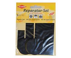 Kleiber 5-PiÃ¨ces Set Patchs Autocollants Nylon pour rÃ©parer vÃªtements, Noir