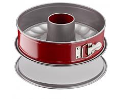 TefalJ 1642614 Delibake Moule A Savarin A Charnière 25 cm Acier Rouge Carbone