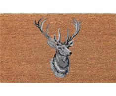 Coco&Coir® Paillasson en fibre de coco | 100 % Fibre de Coco Naturelle avec endos en PVC | Tapis Coco Premium | Paillasson très Absorbant | Tapis dEntrée, Exterieur et Intérieur