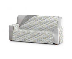 Eysa Nordic Housse, Microfiber, C/5 Jaune-Gris, 4 Places 190 cm. Adapté aux canapés de 210 à 250 cm