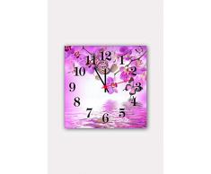 Bonamaison Horloge Murale en MDF, Multicolore, 30 x 30 cm