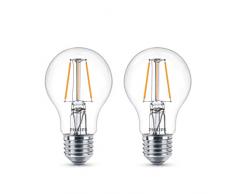 Philips ampoule LED E27 Filament 43W Equivalent 40W Claire Blanc chaud Lot de 2