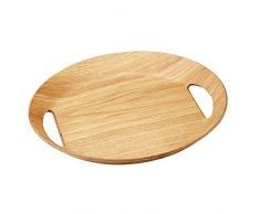 Point-Virgule PV-LIV-1152 Plateau Ovale Bois 46 x 41 x 4 cm