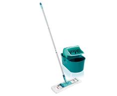 Leifheit Set Essoreur Profi Compact, ensemble nettoyage avec balai serpillÃ¨re, lave-sol avec manche en 3 parties, essorage facile, kit de lavage pratique