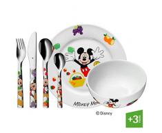 WMF 1282959964 Set de 6 Couverts de Service Enfant, Acier Inoxydable, Multicolore, 40 x 25 x 9,8 cm