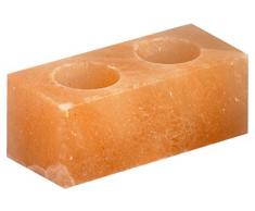 Himalaya Salt Dreams 4041678004910 Lampe en Cristal de sel de photophore Cube Twin