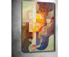 Bonamaison Peinture sur toile, multicolore, 30 x 40 cm - Conçu et fabriqué en Turquie