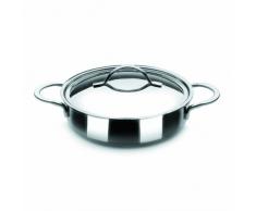 Ibili 605322 Noah Plat rond Inox 22 cm avec couvercle
