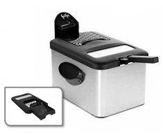 Frifri F5848-DUO Friteuse, Acier Inoxydable, Noir
