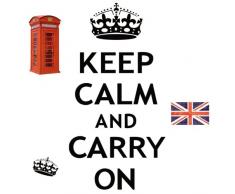 Room Mates 54168 Autocollant Mural Motif Keep Calm Papier Multicolore 48 x 8 x 8 cm