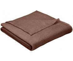 Couverture Extra douce-100% Mohair -OURSON - Chocolat R4 - 130 x 180