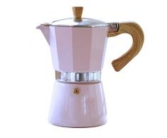 Gnali & Zani VEZ003/IND/PINK Venezia CafetiÃ¨re Ã expresso 3 tasses en aluminium Rose