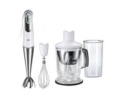 Braun-MQ 745 (Cocktail Mixeur en acier inoxydable acier inoxydable 28,9 cm 18,1 cm) 40,5 cm en acier inoxydable Blanc