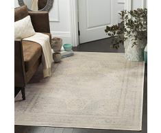 Safavieh Tapis dinspiration Vintage, Tissé Fibre de Viscose douce Tapis en Beu Clair / Crème, 120 X 180 cm