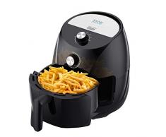 Friteuse électrique sans Huile, friteuse à air Chaud 3.5L TORNADO 1400W Cuisson rapide en une Touche avec timer avec conseil de cuisson