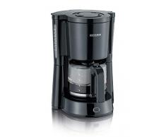 SEVERIN Cafetière, Pour Café Filtre, 10 Tasses, Verseuse en Verre incluse, KA 4815, Noir