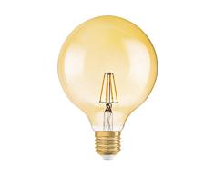 Osram Lampe LED Vintage Edition 1906 en forme de boule avec culot E27, sans gradation, transparente, 2,8 watts, blanc chaud - 2400 Kelvin, paquet de 1
