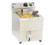 Casselin CFEV8 - Friteuse Ã©lectrique avec vanne de vidange 8 litres