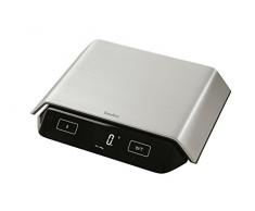 Terraillon Balance de Cuisine Tare Conversions Liquides Revêtement Anti-Poussière Portée 10 kg Supreme Argent/Noir