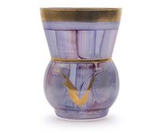 Angela neue Wiener Werkstaette Vase en Verre anoblit, Verre, Violet, 14Â x 14Â x 18Â cm