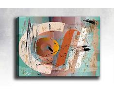 Bonamaison Peinture sur toile, multicolore, 40 x 60 cm - Conçu et fabriqué en Turquie