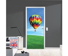Walplus Wd10043 montgolfière Ride Sticker Mural, Vinyle, Multicolore, 103 x 5.4 x 5.4 cm