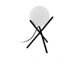 EGLO 97333 Lampe de Table, Acier, E14, 28 W, Noir