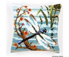 Vervaco, Kit Coussin Point De Croix, Libellule, Multi-Couleurs