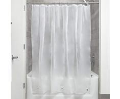 InterDesign EVA Liner doublure pour rideau de douche - grand rideau douche PEVA rÃ©sistant Ã moisissure 183 -0 cm x 183 -0 cm avec 12 Åillets - blanc mat