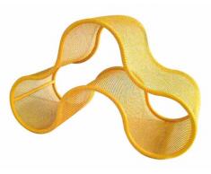 Kimco SomerSault Casier à vin pour 3 bouteilles Jaune