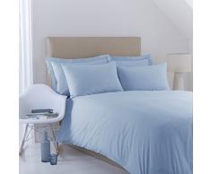 Charlotte Thomas Parure de lit en Percale uni Bleu Clair 2 Personnes