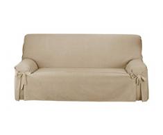 Martina Home Housse de canapé à nœuds 2 Places Camel