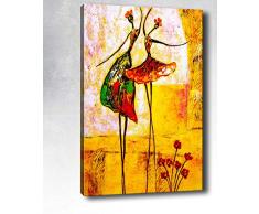 Bonamaison Peinture sur toile, multicolore, 40 x 60 cm - ConÃ§u et fabriquÃ© en Turquie