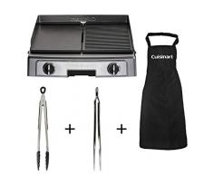 Cuisinart PL50E Plancha & Gril 2200 W + Electrique Barbecue (pinces et tablier)