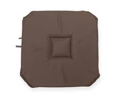 Soleil docre 008234 ALIX Dessus de chaise gobelin Polyester Moka 40 x 40 cm