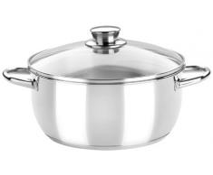 Monix Optima - Faitout Optima 22 cm avec Couvercle en Verre