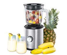 Russell Hobbs 25290-56 Mixeur Blender 1L Compact Home, Bol en Verre, Plus Petit, Plus Puissant, Lame Acier Inoxydable Amovible, Nettoyage Facile
