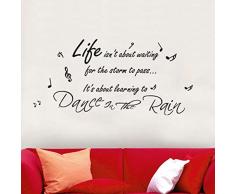 Walplus Sticker mural [citations en anglais]