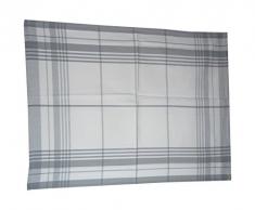 Comptoir du Linge CDL6TCHG Christelle Lot de 6 Torchons de Cuisine Coton Gris 70 x 50 x 0,5 cm