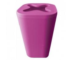 MSV 140693 Soft Touch Peau de PÃªche Gobelet Porte Brosses Ã Dents PS/RevÃªtement Caoutchouc Violet 7,3 x 7,3 x 11,5 cm