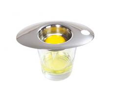 Kitchen Craft KCPROEGGSEP SÃ©parateur doeufs Deluxe en Acier Inoxydable Argent, Blanc, 9 x 12 x 16 cm