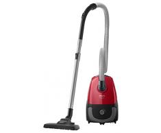 Philips FC8243/09 Aspirateur avec Sac PowerGo, 750W, Capacité de Poussière 3L, Suceur Plat Intégré, Rouge