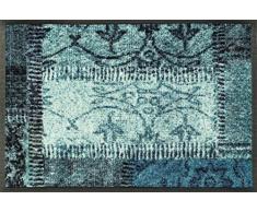Wash + Dry Vintage Patches türkis Tapis, Surface en Polyamide, Vert, 40/60