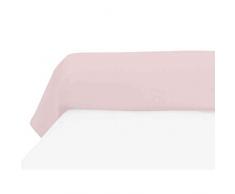 Soleil dOcre 560827 Taie de Traversin 57 Fils Coton Uni Rose 185 x 45 cm