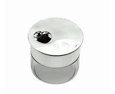 Bugatti 22-155/05 Acqua Bocal Acier INOX/Porcelaine Blanc 11,5 x 11,5 x 11 cm