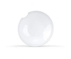 Fifty Eight T01.76.01 Lot de 2 assiettes creuses en porcelaine dure Blanc