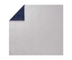 Essix Belle Ãtoile Housse de Couette, Satin de coton, Bleu nuit, 140x200 cm