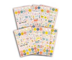 Toga 500 Stickers dorganisation Oh La La, Multicolore, non applicable